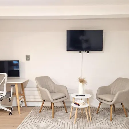 Lejlighed Queensize-bett, Arbeitsplatz, Gratis Parkplatz