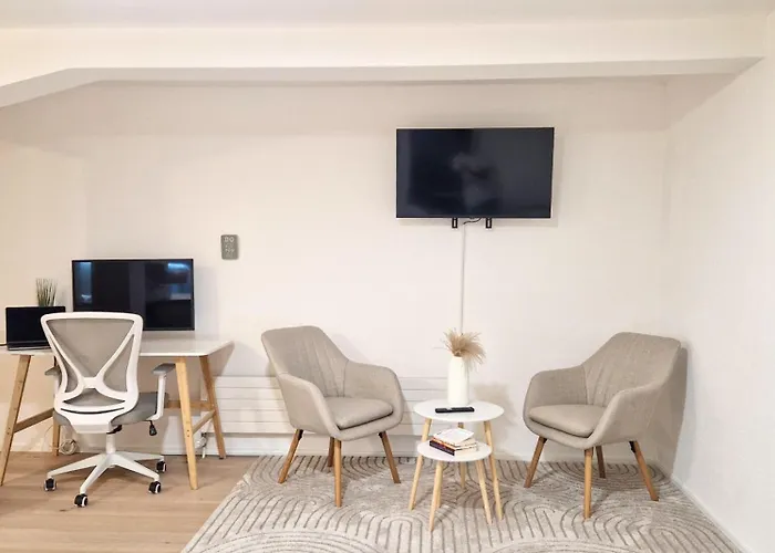 شقة Queensize-bett, Arbeitsplatz, Gratis Parkplatz